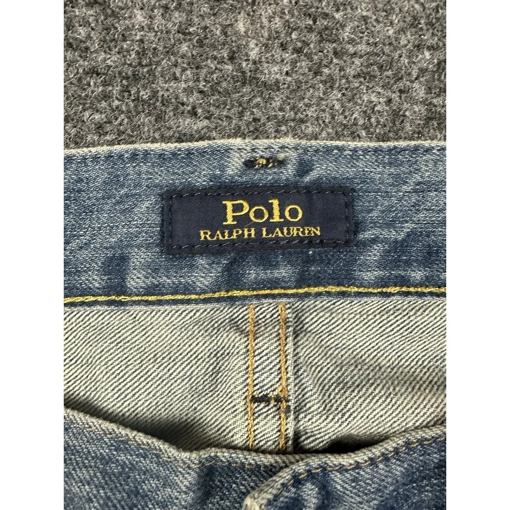 Polo Ralph Lauren The Varick Slim Straight 1967 Jeans 34 X 32 Medium Wash Blue